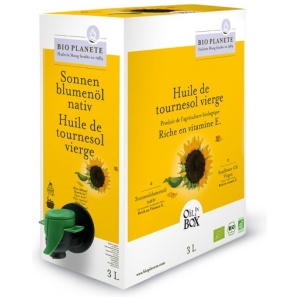 OLEJ SŁONECZNIKOWY TŁOCZONY NA ZIMNO BIO 3 L - HORECA (BIO PLANETE)