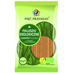 PALUSZKI Z SAMOPSZY PEŁNOZIARNISTE BIO 45 g - PIĘĆ PRZEMIAN