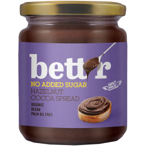 KREM ORZECHY LASKOWE & KAKAO BEZ DODATKU CUKRU BIO 250 g - BETT'R