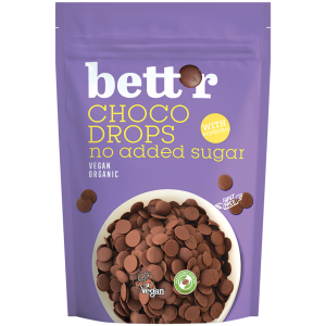 DROPSY CZEKOLADOWE BEZ DODATKU CUKRU BIO 200 g - BETT'R