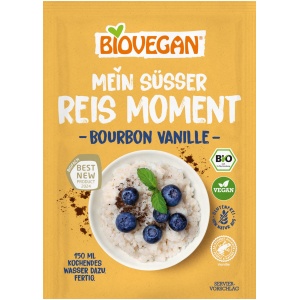 DESER RYŻOWY INSTANT Z WANILIĄ BOURBON BEZGLUTENOWY BIO 56 g - BIOVEGAN
