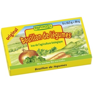 BULION - KOSTKI WARZYWNE BEZ DODATKU CUKRÓW (ŻÓŁTE) BIO (8 x 10,5 g) 84 g - RAPUNZEL