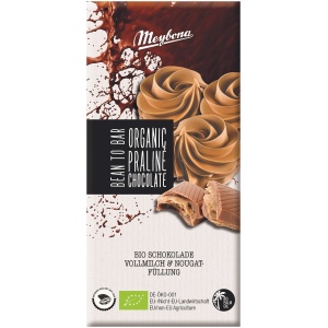 CZEKOLADA MLECZNA PRALINOWA BIO 100 g - MEYBONA