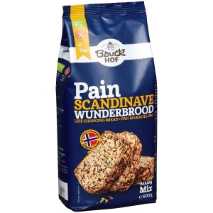 MIESZANKA DO WYPIEKU CHLEBA WIELOZIARNISTEGO BEZGLUTENOWA BIO 600 g - BAUCK HOF