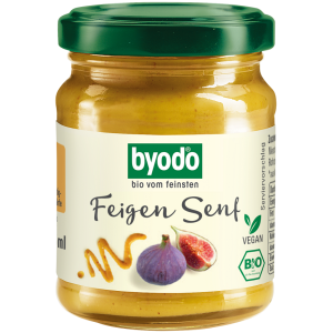MUSZTARDA FIGOWA BEZGLUTENOWA BIO 125 ml - BYODO