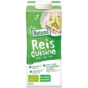 KREM RYŻOWY DO GOTOWANIA I PIECZENIA BEZ DODATKU CUKRÓW BEZGLUTENOWY BIO 200 ml - NATUMI