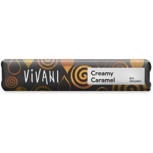BATON Z MLECZNEJ CZEKOLADY Z NADZIENIEM KARMELOWYM BIO 40 g - VIVANI