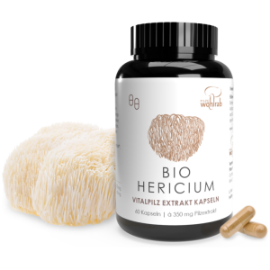 GRZYBY HERICIUM (SOPLÓWKA JEŻOWATA) BIO (500 mg) 100 KAPSUŁEK - PILZE WOHLRAB