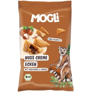 ROŻKI Z KREMEM ORZECHOWO - KAKAOWYM BEZGLUTENOWE BIO 30 g - MOGLI