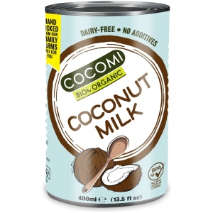COCONUT MILK - NAPÓJ KOKOSOWY BEZ GUMY GUAR (17 % TŁUSZCZU) BIO 400 ml - COCOMI