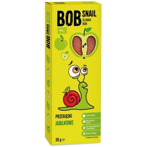 PRZEKĄSKA ROLL JABŁKOWA BEZ DODATKU CUKRU BEZGLUTENOWA 30 g - BOB SNAIL