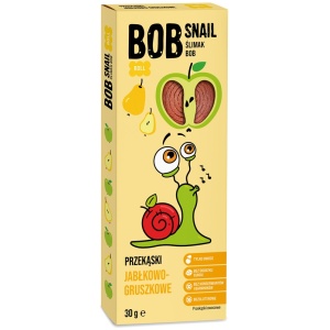 PRZEKĄSKA ROLL JABŁKO - GRUSZKA BEZ DODATKU CUKRU BEZGLUTENOWA 30 g - BOB SNAIL