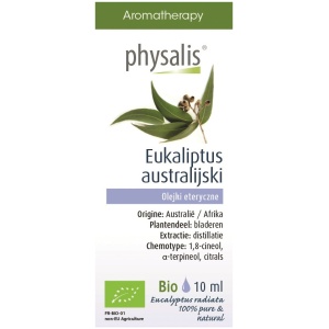 OLEJEK ETERYCZNY EUKALIPTUS AUSTRALIJSKI BIO 10 ml - PHYSALIS