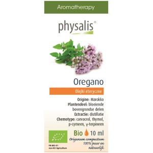 OLEJEK ETERYCZNY OREGANO BIO 10 ml - PHYSALIS