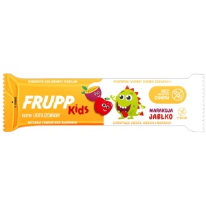 BATON DLA DZIECI LIOFILIZOWANY JABŁKO - MARAKUJA BEZGLUTENOWY 9 g - CELIKO (FRUPP KIDS)