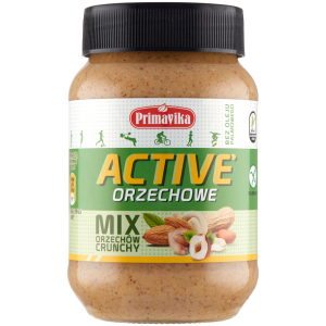 KREM ORZECHOWY CRUNCHY ACTIVE BEZGLUTENOWY 470 g - PRIMAVIKA