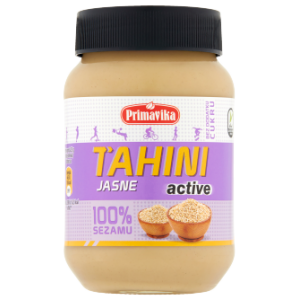 TAHINI JASNE ACTIVE (PASTA SEZAMOWA) BEZGLUTENOWE 460 g - PRIMAVIKA