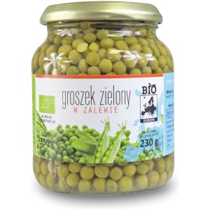 GROSZEK ZIELONY W ZALEWIE BIO 350 g (230 g) (SŁOIK) - BIO PLANET