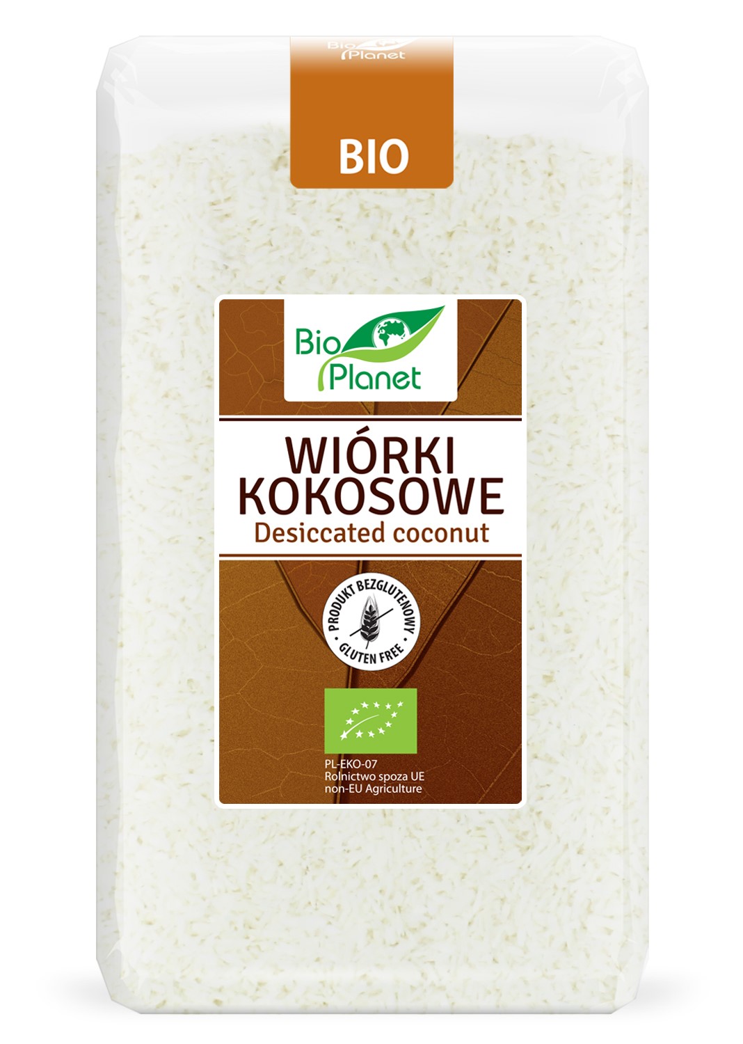 WIÓRKI KOKOSOWE BEZGLUTENOWE BIO 500 g - BIO PLANET