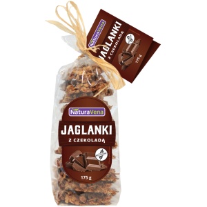 CIASTKA JAGLANKI Z CZEKOLADĄ BEZGLUTENOWE 175 g - NATURAVENA