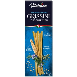 PALUSZKI GRISSINI Z ROZMARYNEM 125 g - VITALIANA