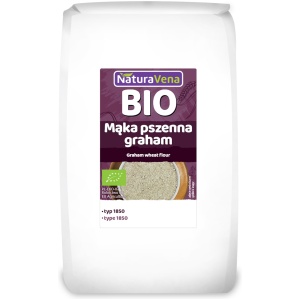 MĄKA PSZENNA GRAHAM TYP 1850 BIO 1 kg - NATURAVENA