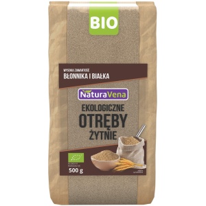 OTRĘBY ŻYTNIE BIO 500 g - NATURAVENA