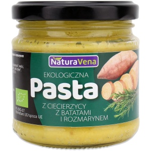 PASTA Z CIECIERZYCY I BATATÓW Z ROZMARYNEM BIO 185 g - NATURAVENA
