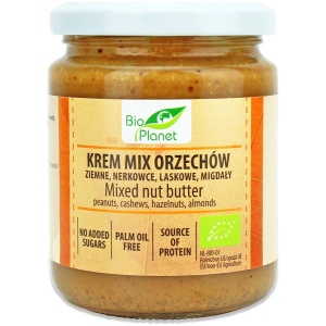 KREM ORZECHOWY MIX (4 ORZECHY) BIO 250 g - BIO PLANET