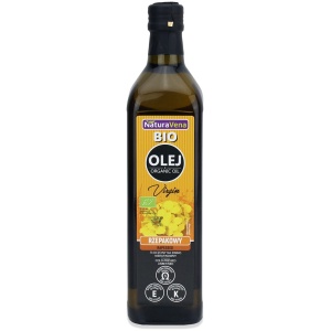 OLEJ RZEPAKOWY TŁOCZONY NA ZIMNO NIERAFINOWANY BIO 750 ml - NATURAVENA