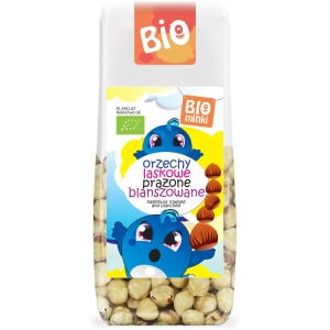 ORZECHY LASKOWE BLANSZOWANE PRAŻONE BIO 100 g - BIOMINKI