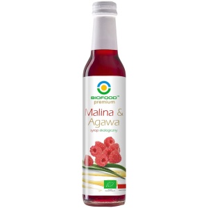 SYROP MALINA Z AGAWĄ BIO 250 ml - BIO FOOD