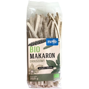 MAKARON (ORKISZOWY Z BAZYLIĄ) WSTĄŻKI BIO 250 g - NIRO