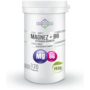 MAGNEZ + WITAMINA B6 120 KAPSUŁEK - SOUL FARM