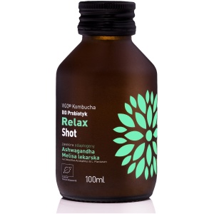 SHOT KOMBUCHA PROBIOTYK RELAX BEZGLUTENOWY BIO 100 ml - VIGO
