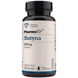 BIOTYNA (2500 µg) BEZGLUTENOWA 60 KAPSUŁEK - PHARMOVIT (CLASSIC)