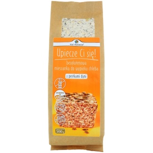 MIESZANKA DO WYPIEKU CHLEBA Z PESTKAMI DYNI BEZ DODATKU CUKRÓW BEZGLUTENOWA 500 g - PIĘĆ PRZEMIAN