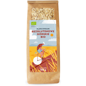 PŁATKI OWSIANE GÓRSKIE BEZGLUTENOWE BIO 500 g - PIĘĆ PRZEMIAN