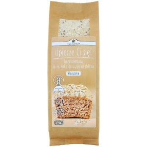 MIESZANKA DO WYPIEKU CHLEBA KLASYCZNA BEZ DODATKU CUKRÓW BEZGLUTENOWA 420 g - PIĘĆ PRZEMIAN