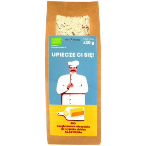 MIESZANKA DO WYPIEKU CHLEBA KLASYCZNA BEZ DODATKU CUKRÓW BEZGLUTENOWA BIO 420 g - PIĘĆ PRZEMIAN