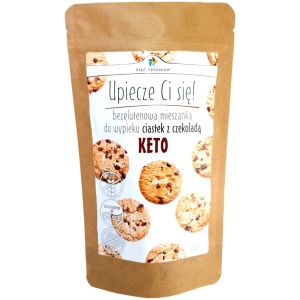 MIESZANKA DO WYPIEKU CIASTEK Z CZEKOLADĄ BEZ DODATKU CUKRÓW BEZGLUTENOWA KETO 365 g - PIĘĆ PRZEMIAN