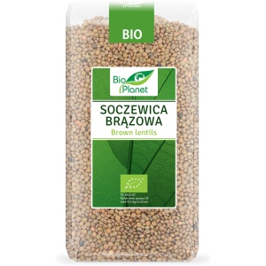 SOCZEWICA BRĄZOWA BIO 500 g - BIO PLANET
