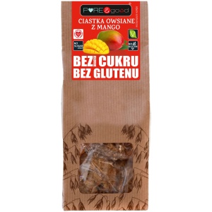 CIASTKA OWSIANE Z MANGO BEZ DODATKU CUKRU BEZGLUTENOWE 150 g - PURE&GOOD