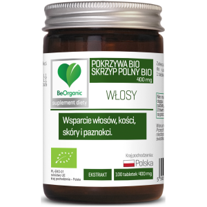 SKRZYP + POKRZYWA EKSTRAKT BIO 100 TABLETEK - BE ORGANIC