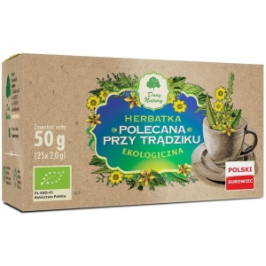 HERBATKA POLECANA PRZY TRĄDZIKU BIO (25 x 2 g) 50 g - DARY NATURY