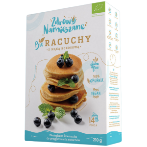 MIESZANKA NA RACUCHY Z MĄKĄ KOKOSOWĄ BEZGLUTENOWA BIO 210 g - ZDROWO NAMIESZANE