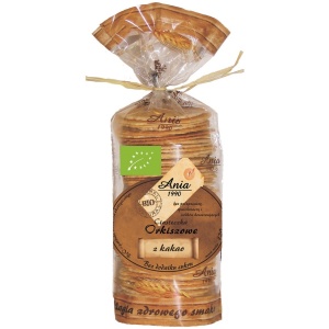 CIASTKA ORKISZOWE Z KAKAO BEZ DODATKU CUKRÓW BIO 120 g - BIO ANIA