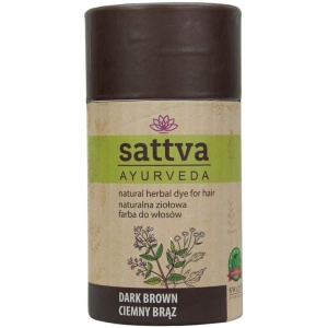 HENNA CIEMNY BRĄZ ECO 150 g - SATTVA (AYURVEDA)
