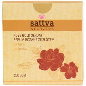 SERUM DO TWARZY RÓŻANE ZE ZŁOTEM 15 ml - SATTVA (AYURVEDA)