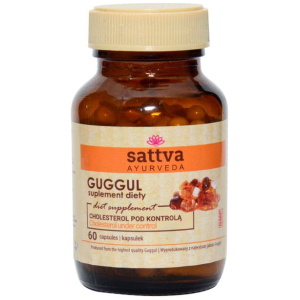 GUGGUL NA KONTROLĘ CHOLESTEROLU 60 KAPSUŁEK - SATTVA (FOODS)